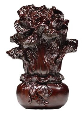 花梨木雕寿星公摆件红木质家居玄关装饰工艺品生日祝寿贺寿送礼品