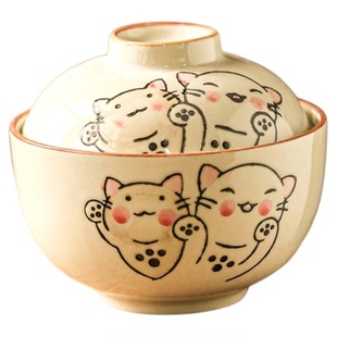 燕窝炖盅专用碗可爱炖罐小汤盅蒸盅甜品碗高级感盅炖碗陶瓷餐具