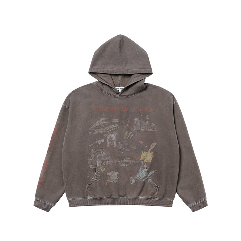 mocuishle（MCSL）「四面台」连帽卫衣 Stage Hoodie