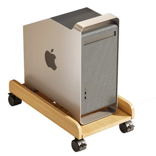 电脑主机托架办公桌下台式置物架滑轮移动大号机箱底座托盘支架子