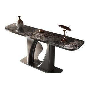 Mobeier 入户正对门玄关台现代轻奢玄关桌微晶石意式走廊置物台