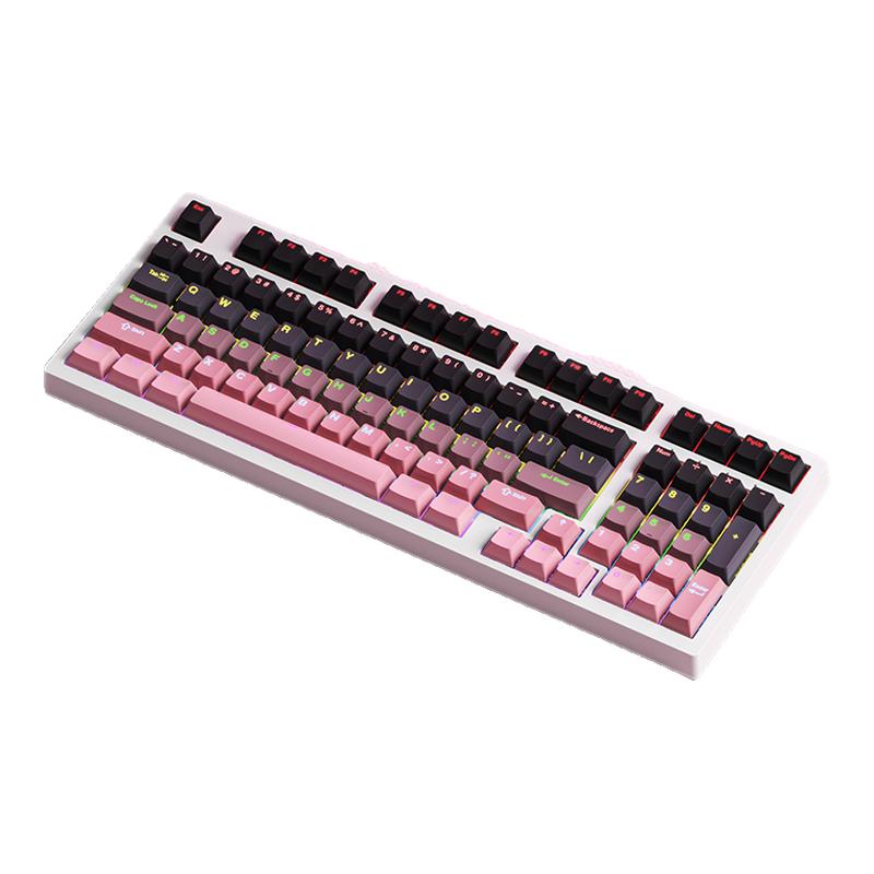 F98黑莓有线机械键盘电竞游戏青红茶轴办公笔记本电脑打字学生党