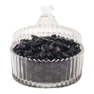 天然水晶原石紫白粉黄水晶碎石手链吊坠饰品消磁石收纳盒消磁碗摆