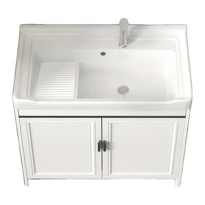 洗衣盆太空铝洗衣柜洗手盆带搓板