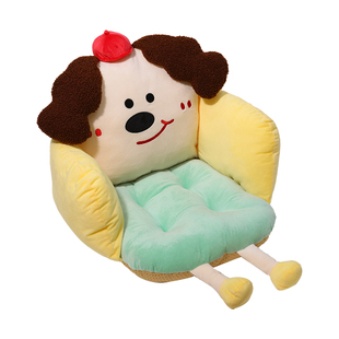 可爱半包围加厚坐垫屁垫学生宿舍椅座垫靠背一体冬季教室考研久坐