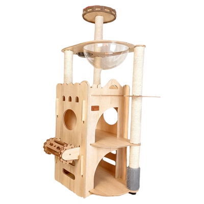 新式猫爬架家用纯实木小型不占地实木大猫专用猫窝大型四季通用