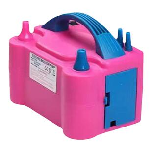 双电机充气机电动充气泵双孔双层圆球长条波波球铝膜升气球打气筒