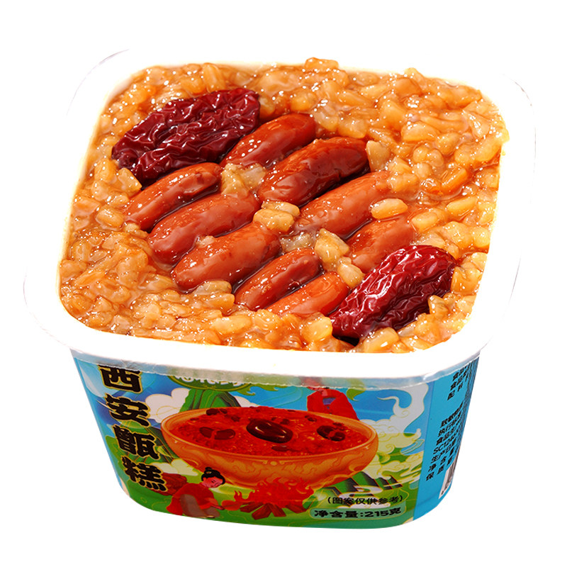 思粮缘甑糕西安特产红枣芸豆镜糕陕西特色美食小吃即食八宝饭盒装