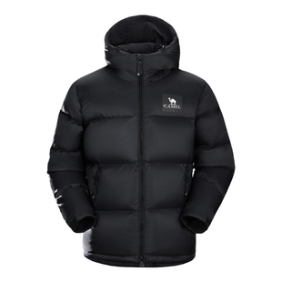 【黑钻5PLUS】骆驼户外羽绒服冬季男女同款加厚保暖拒水绒外套