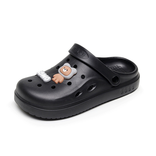 美人桥儿童洞洞鞋户外夏季卡通男童防滑外穿女童沙滩鞋软底中大童