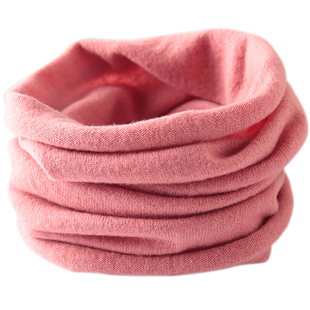 秋冬薄款羊绒围脖女套头脖套男百搭保暖羊毛护颈椎围巾针织假领子