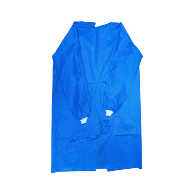 现货一次性无纺布隔离衣手术衣PP防尘透气淋膜探视服美容SMS加厚