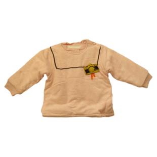 猪仔小宝婴儿宝宝男女童装秋冬装薄棉套头纯棉可爱保暖棉服上衣