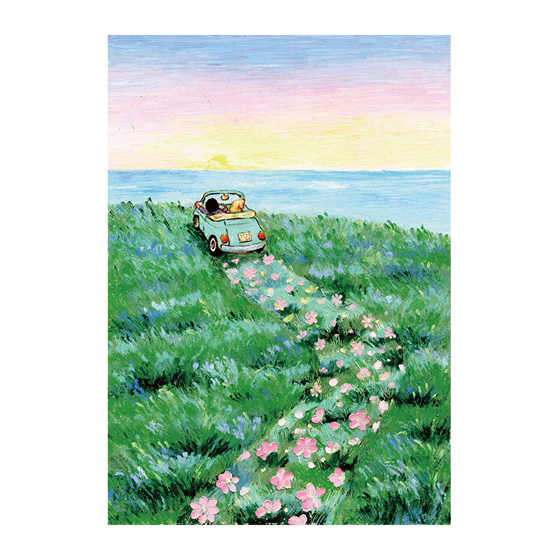 小葵姐-一路生花 治愈简约客厅书房卧室装饰画全屋装饰挂画带装裱