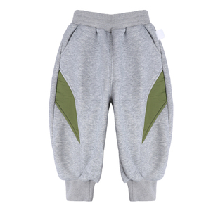 儿童加绒裤子冬男童运动裤冬季一体厚绒2025新款男孩保暖过冬卫裤