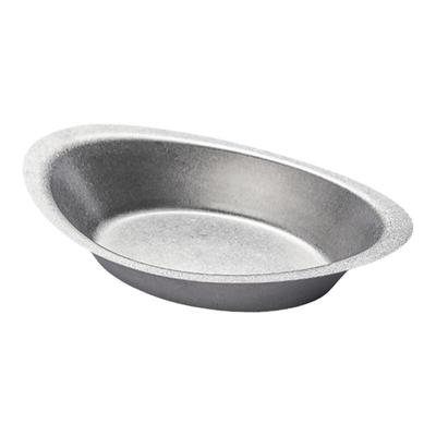 复古304不锈钢盘雪花灰沙拉盘