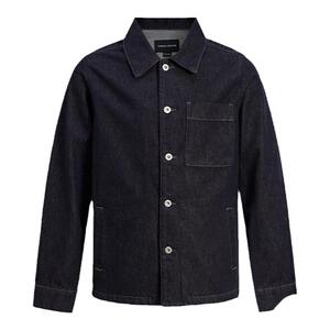 UR2024冬季新款男装经典复古休闲百搭翻领牛仔外套UMU840051