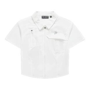 Fila/斐乐夏季新款女子户外潮流运动修身凉感短袖衬衫T11W421402F