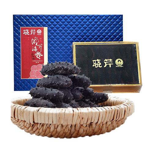 大连 晓芹海参 淡干海参 干货 大连刺参 68克 海参礼盒 2款任选