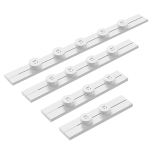 公牛轨道插座gb3移动明装电力家用电力餐边柜智能带开关超薄滑道