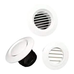 排气口检修口圆形新风系统中央空调出风口风帽百叶通风口罩装饰网