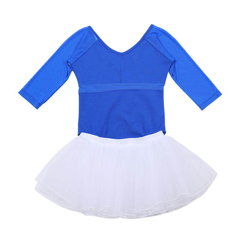 儿童舞蹈服春夏季女童练功服幼少儿跳舞服装宝宝考级服中袖蓬蓬裙