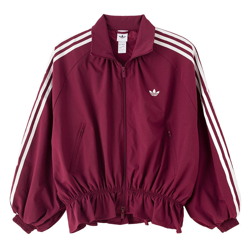 【自营】Adidas阿迪达斯三叶草上衣秋女梭织宽松休闲拉链外套