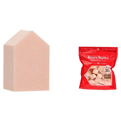 日本正品rosyrosa化妆海绵30枚