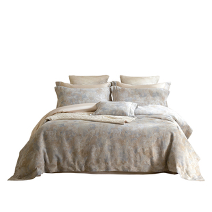 意大利进口棉麻提花四件套高档亚麻160S长绒棉高品质裸睡床上用品