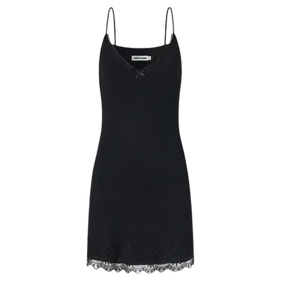 LEDIMWANG蕾丝针织吊带连衣裙