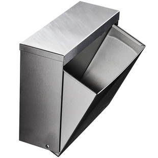 304不锈钢擦手纸盒挂壁式酒店纸巾盒卫生间高档厕所草纸盒免打孔