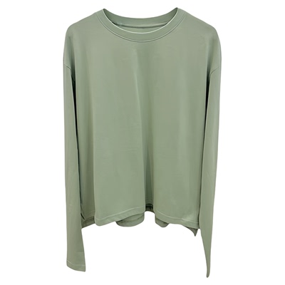 秒发！鸡蛋家egg糖果色打底棉T恤25冬韩国宽松休闲圆领长袖上衣女