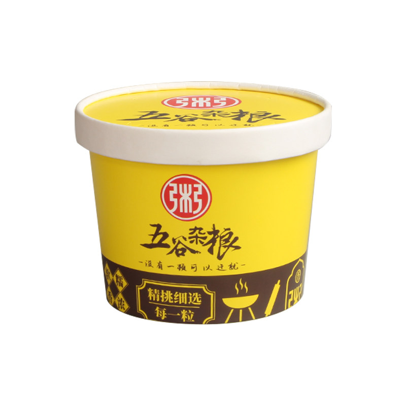 粥桶打包盒牛皮纸餐盒加厚防漏