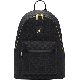 耐克JORDAN休闲AJ老花电脑双肩背包初高中学生书包男女FJ6784-010
