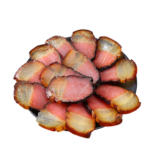 正宗四川特产农家土猪柴火烟熏腊肉偏瘦二刀五花老腊肉需烹饪食用