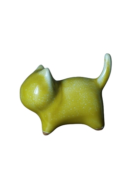 钧瓷小宠物猫咪陶瓷摆件窑变可爱茶宠装饰品生日送礼