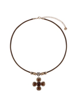 鱼头星星设计感个性女生时尚气质轻奢美拉德复古礼物十字架项链潮