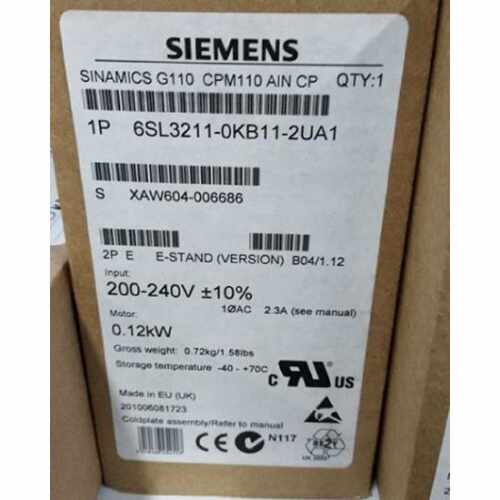 议价6SL3211-0KB11-2UA1西门子G110-CPM110交流驱动0.12KW变频器