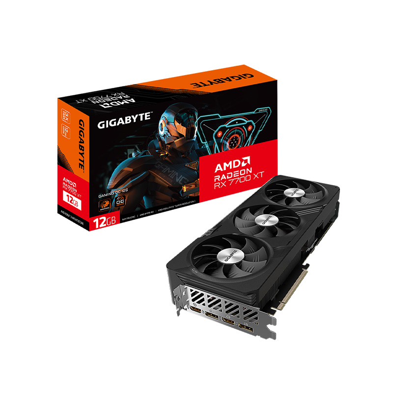 【自营】技嘉7700XT GAMING OC 12G魔鹰 GDDR6系列台式游戏显卡