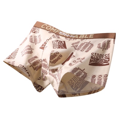 猫人男士内裤纯棉男生平角短裤衩