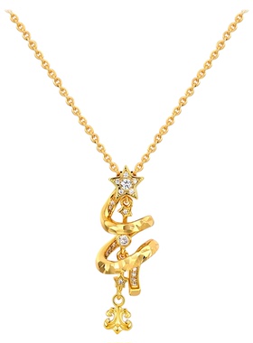 GXIAOXIAO百搭星星圣诞树项链