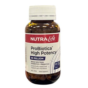 新西兰Nutralife纽乐益生菌胶囊60粒500亿高含量成人儿童肠道活力
