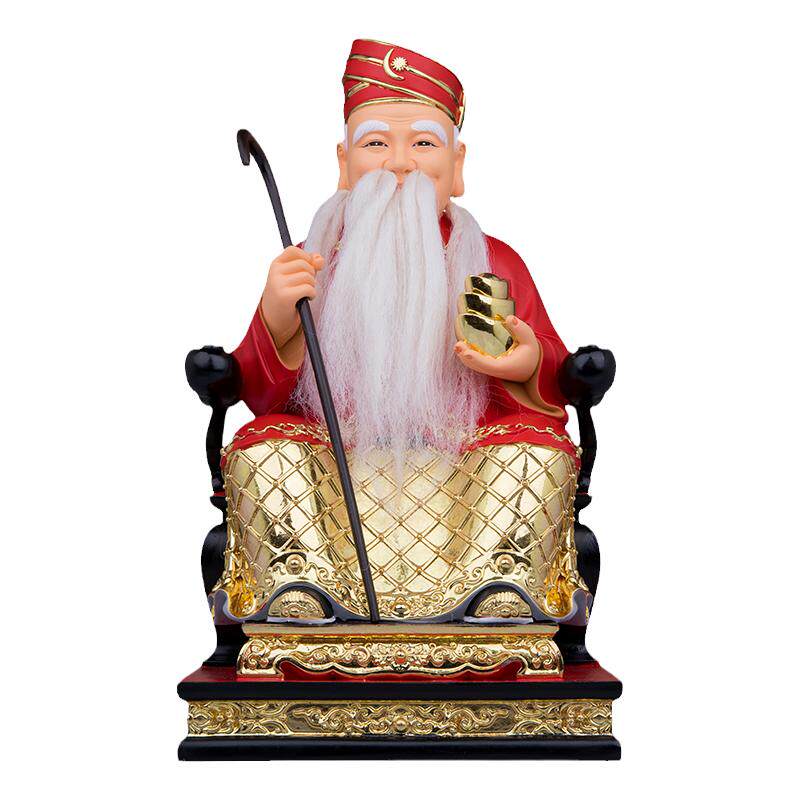 树脂祝福家用拿督公神像真须