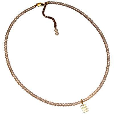 饰悟镀金珍珠项链女吊坠锁骨链