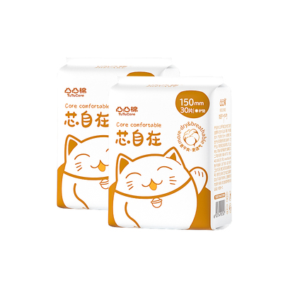 凸凸棉卫生巾护垫60片150mm迷你