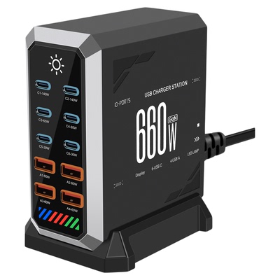 660W氮化镓大功率充电器PD140W