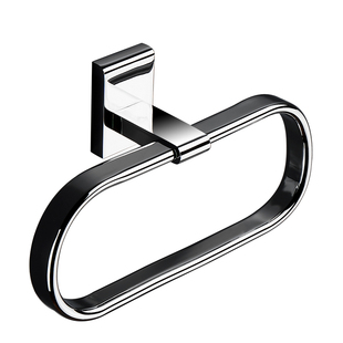 全铜毛巾环免打孔卫生间小尺寸毛巾架浴室轻奢风酒店卫浴毛巾挂架