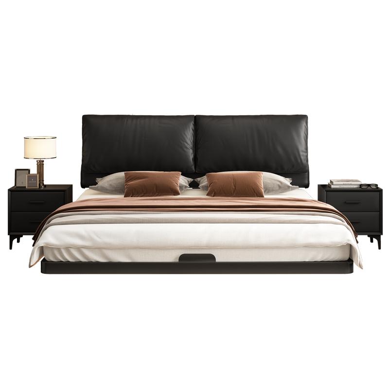 铁艺悬浮床家用卧室大象耳朵悬空碳素钢架床小户型加粗加厚双人床