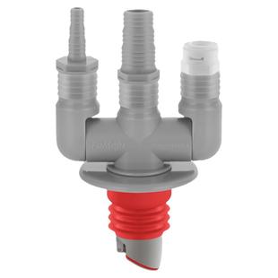 阳台双洗衣机下水三通扫地机器人洗烘套装地漏接头面盆共用排水管