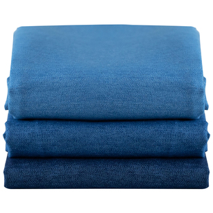 弹力纯棉水洗牛仔布料 箱包衣服裤子衬衫diy服装夏季薄款蓝色面料